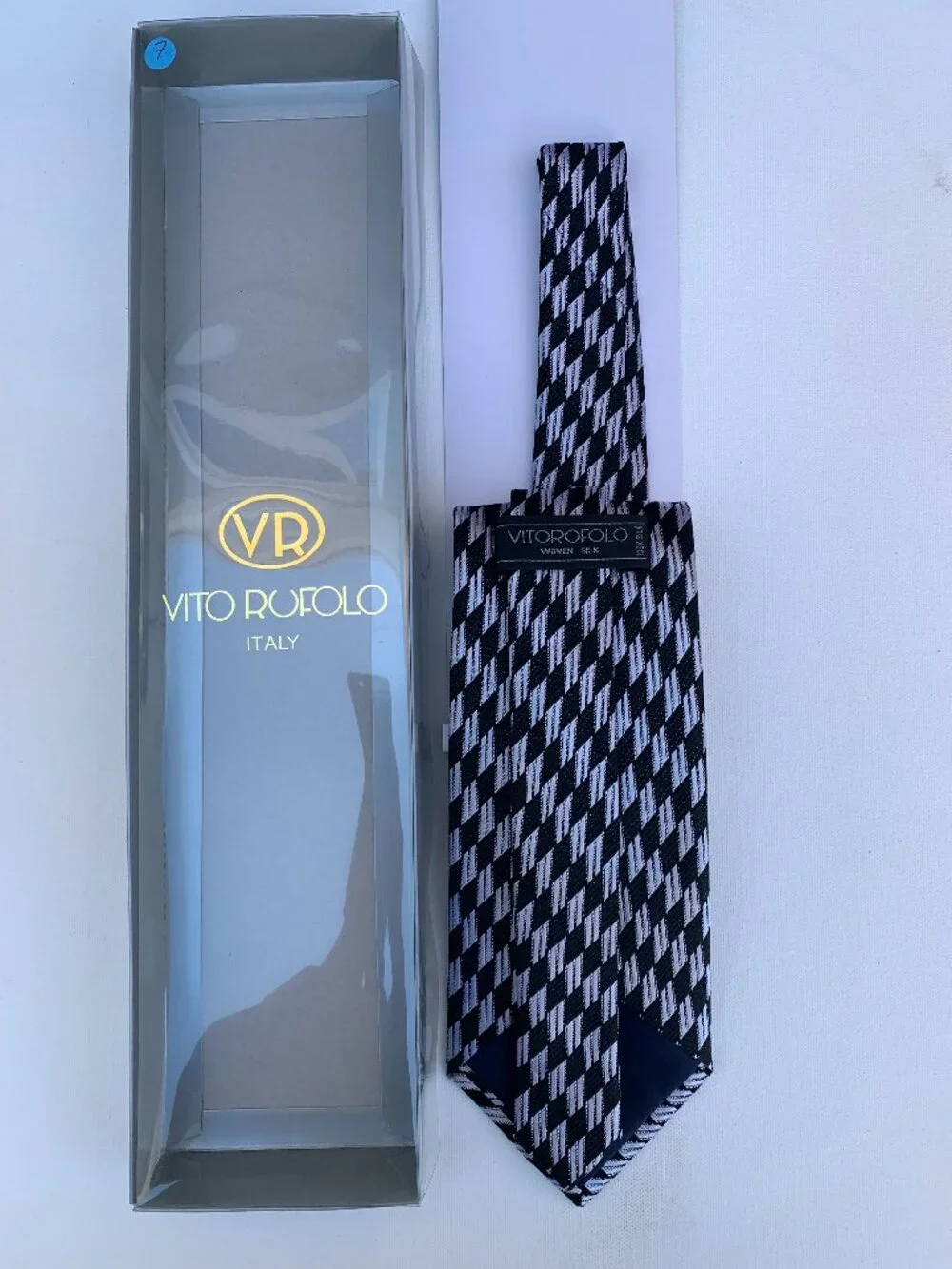 VITO RUFOLO 100% Silk Tie for Men Made in Italy 57